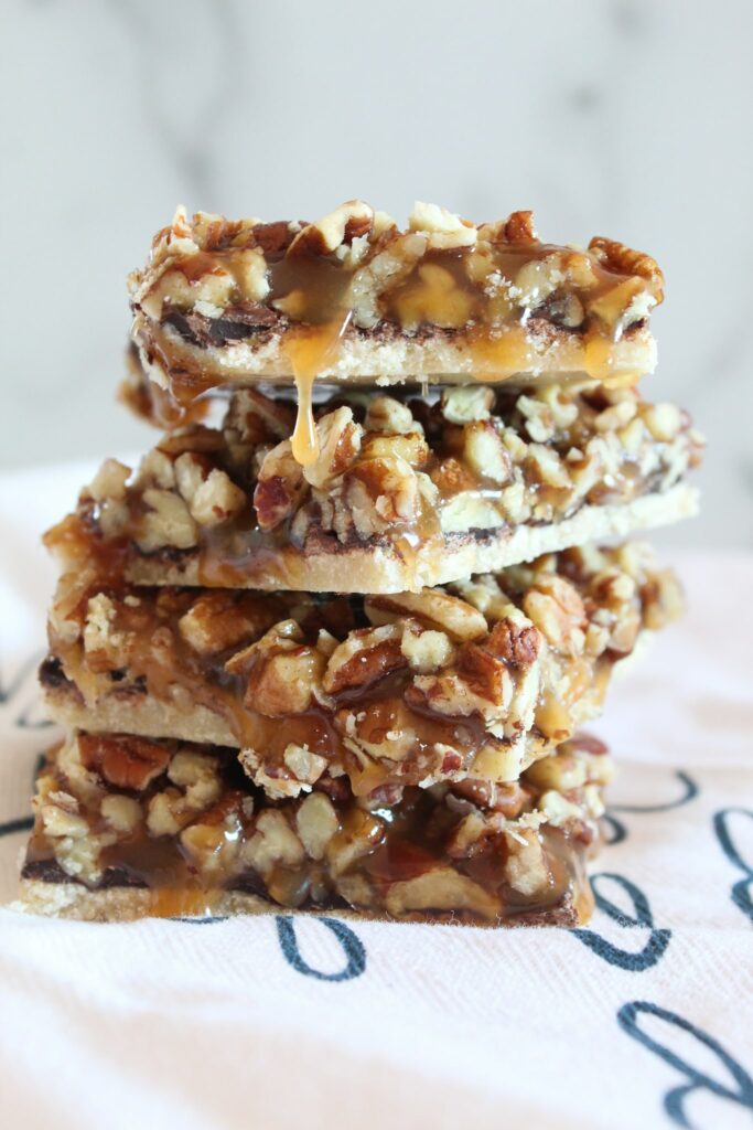 I created one last Keto Easter recipe for ya'll: Keto Pecan Pie Bars!  Super easy to put together, using ingredients already in your pantry, these bars will be a hit at your celebration.