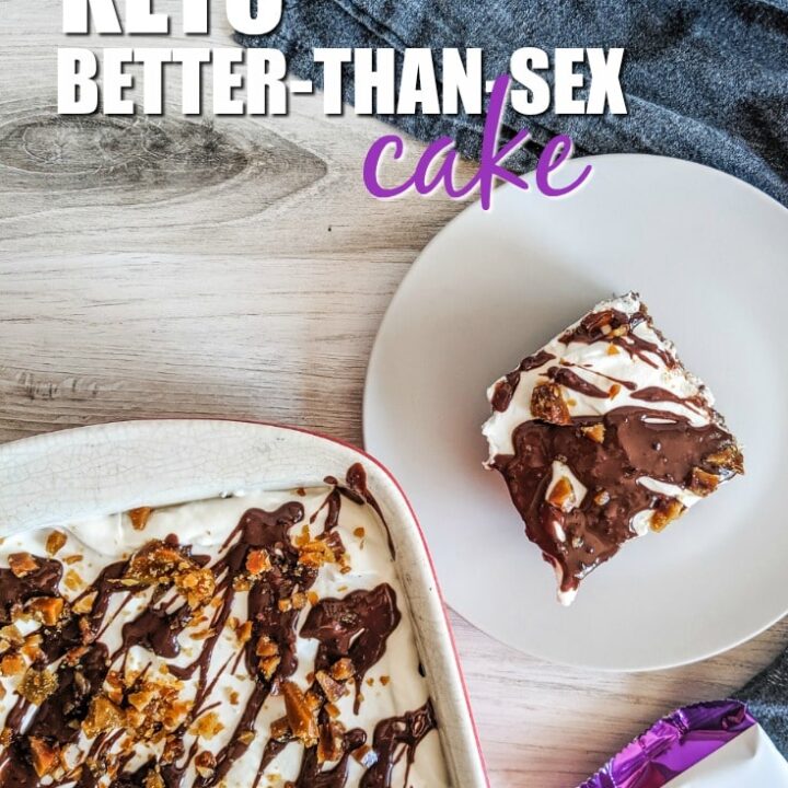 Have you ever had Better Than Sex Cake?  My Keto Better Than Sex Cake is just as good as the original, but without all the sugar, grains, and carbohydrates!