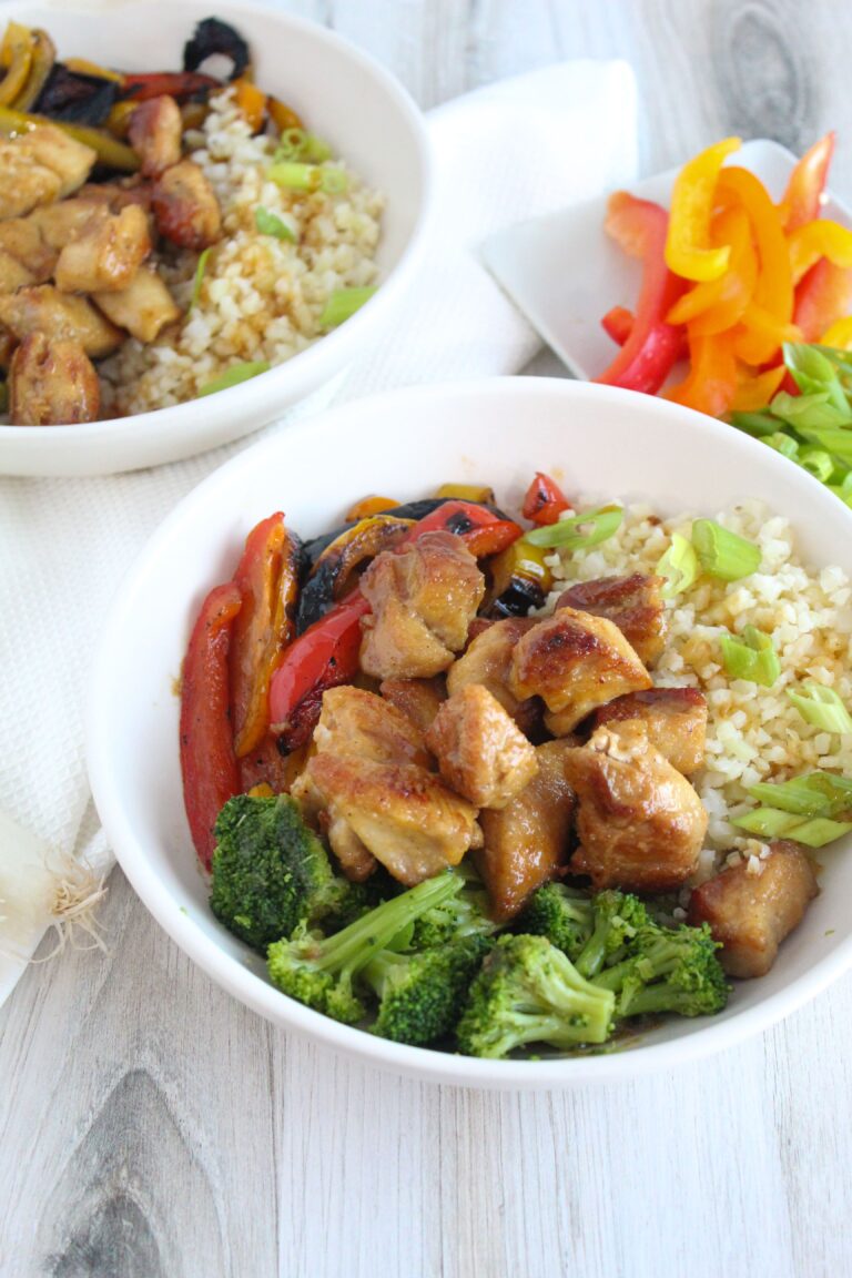 Keto Honey Garlic Chicken with Charred Peppers Fit Mom Journey