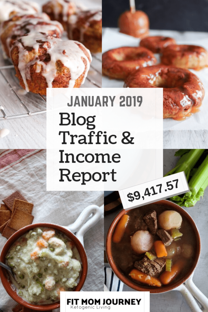 Gretchen here, with Fit Mom Journey's 16th income report!  In it, I'll share how I made $9,417.57 in blogging income in January 2019, as well as tips and trick to help you with your own blog!