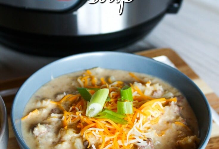 All the flavors of a cheeseburger, but in a warm, comforting bowl of soup.  Keto Cheeseburger Soup is made in the InstantPot - and reheats well the day after!