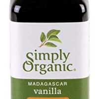 Simply Organic Non-Alcoholic Vanilla Flavoring, Madagascar | Certified Organic | Gluten Free | Kosher Certified | 4-Ounce Glass Bottle