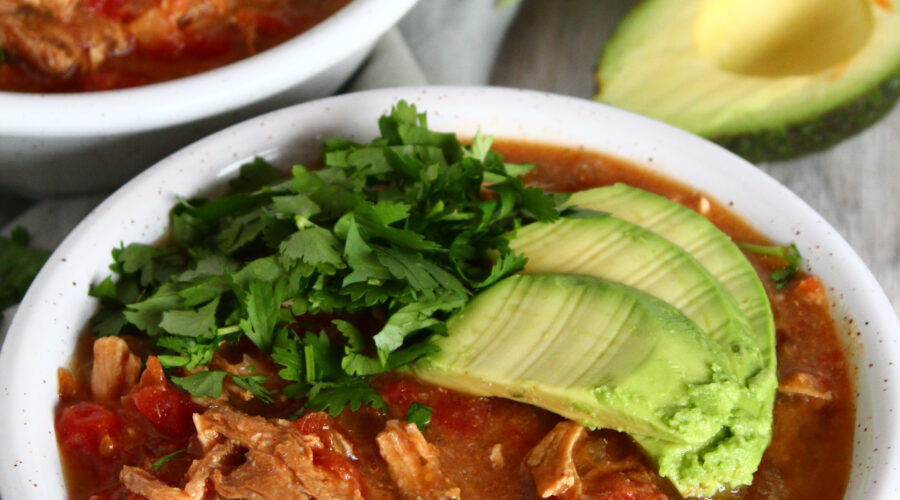 The longer it simmers, the better this Keto Chicken Tortilla Soup tastes!  Made to be packed with flavor as well as Paleo, Ketogenic, Low Carb, a THM:S and Grain Free, Keto Chicken Tortilla Soup is a soothing soup for cold weather.