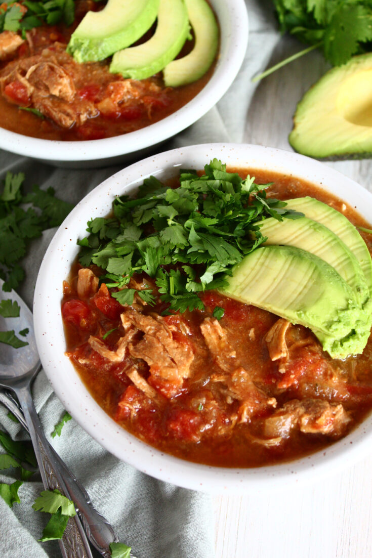 Keto Chicken Tortilla Soup - Fit Mom Journey