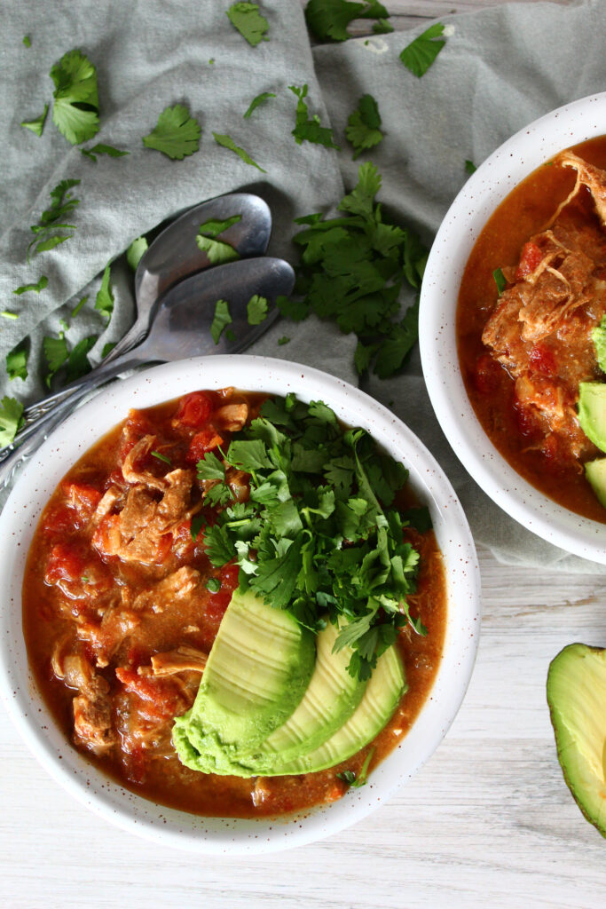 Keto Chicken Tortilla Soup - Fit Mom Journey