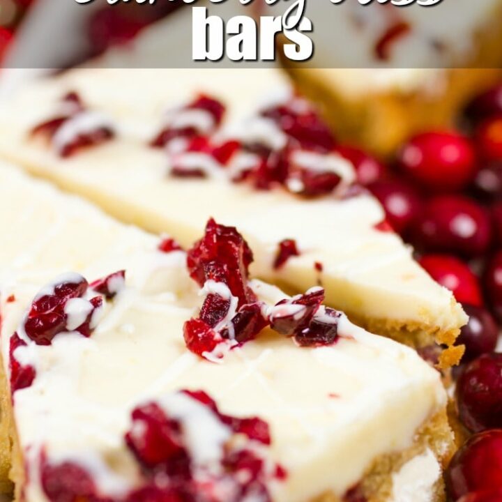 My copycat of the famous Starbucks Cranberry Bliss Bars, made low carb and ketogenic!  Keto Cranberry Bliss Bars have cranberries, notes of orange, and just enough sweetness to make it a delicious treat!
