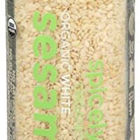 Spicely Organic Sesame Seeds White Whole 2.00 Ounce Jar Certified Gluten Free