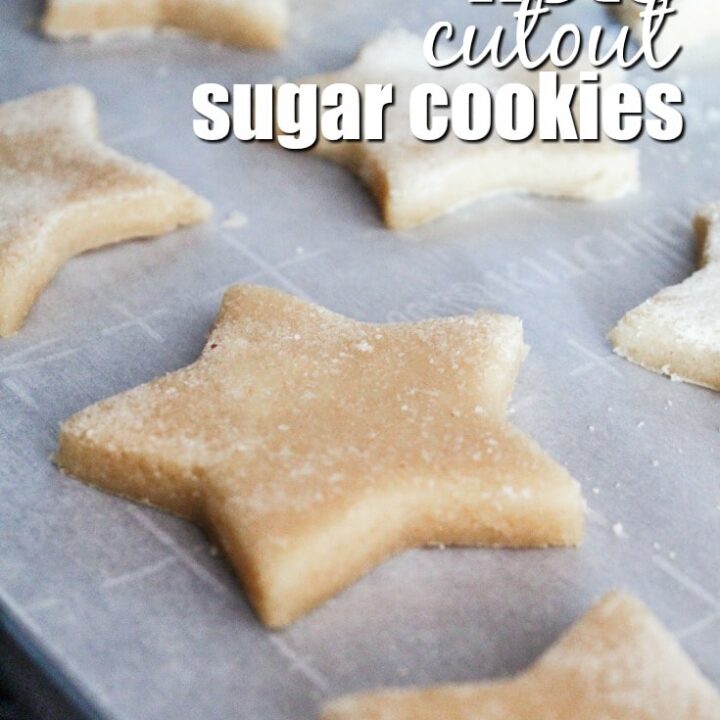 The best, pillowy soft, Keto Sugar Cookies you'll ever make.  So good you can roll them out and cut them in shapes for the holidays - my Keto Cutout Sugar Cookies are a holiday and family favorite!