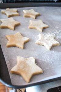 The best, pillowy soft, Keto Sugar Cookies you'll ever make.  So good you can roll them out and cut them in shapes for the holidays - my Keto Cutout Sugar Cookies are a holiday and family favorite!