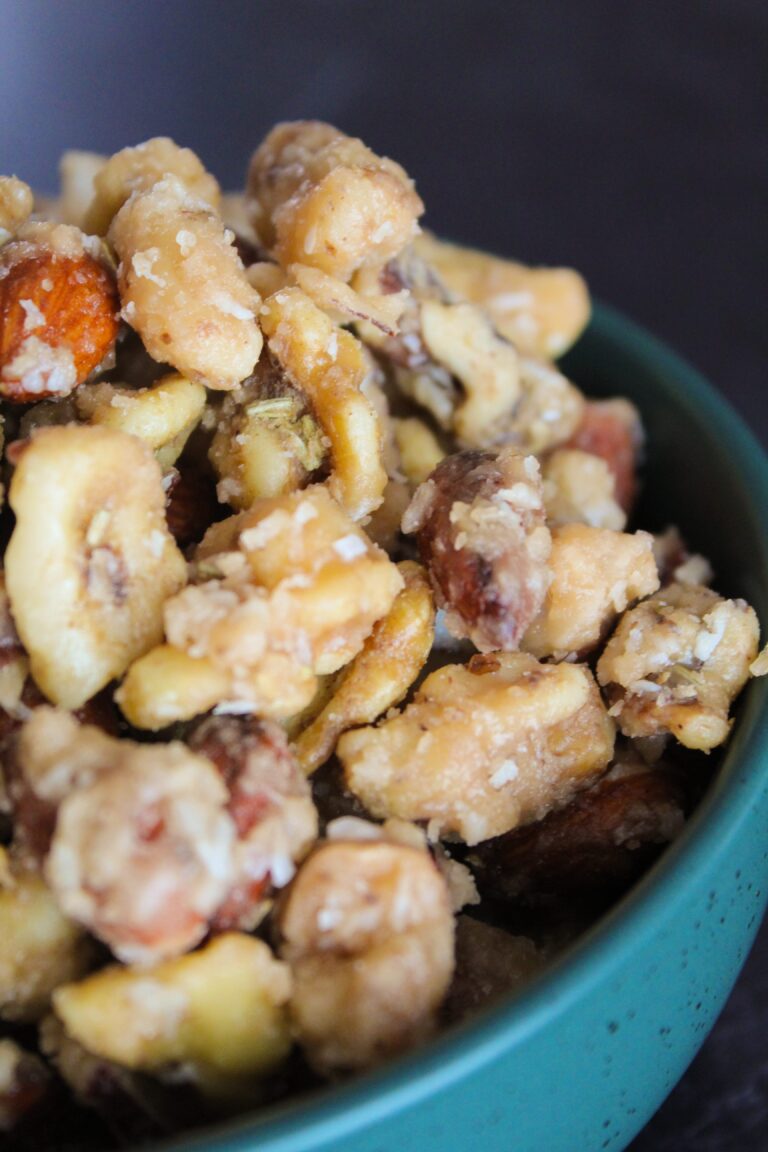 Low Carb Caramel Nut Snack Mix Fit Mom Journey