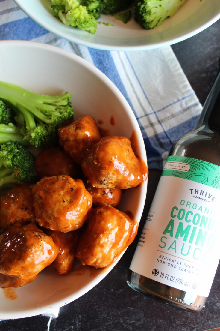 Keto Chicken Meatballs With Sweet & Sour Sauce {Paleo, Whole30, Low ...