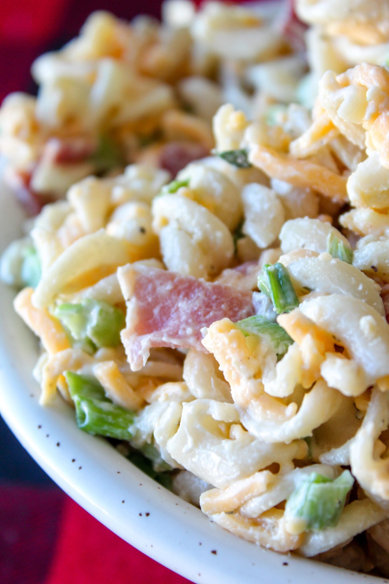 Low Carb Chicken Bacon Ranch Pasta Salad - Fit Mom Journey