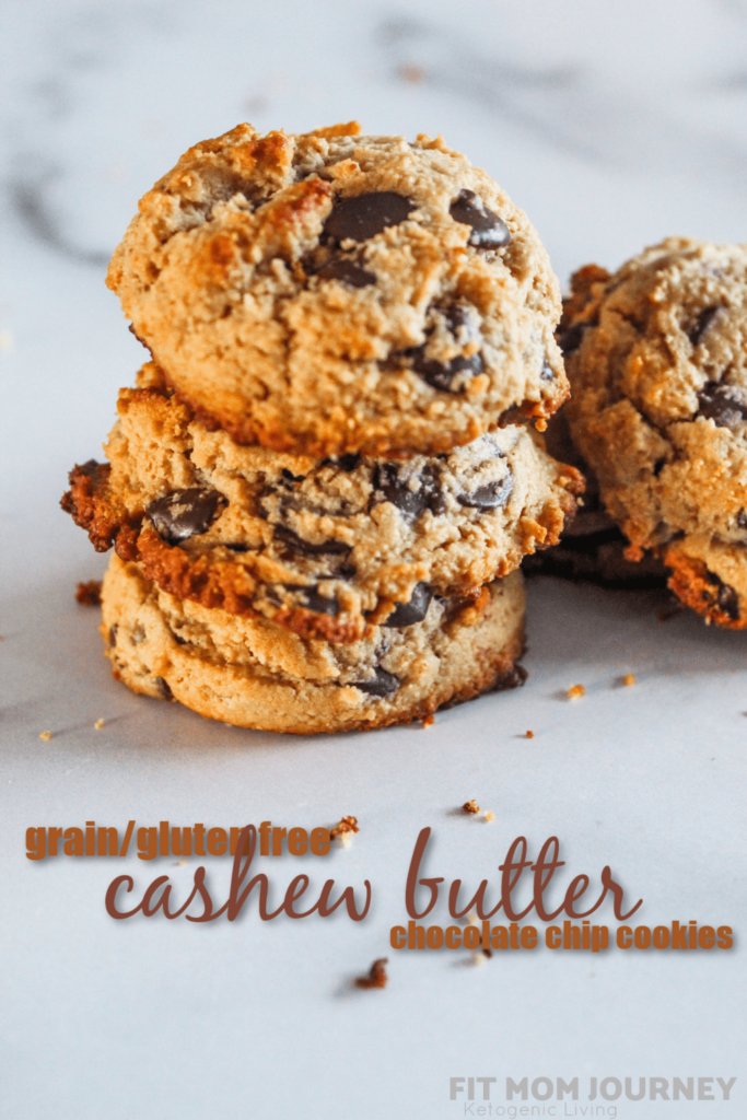 Cashew Butter Chocolate Chip Cookies - think of a buttery, decadent cookies that is grain and gluten free, paleo, and delicious!