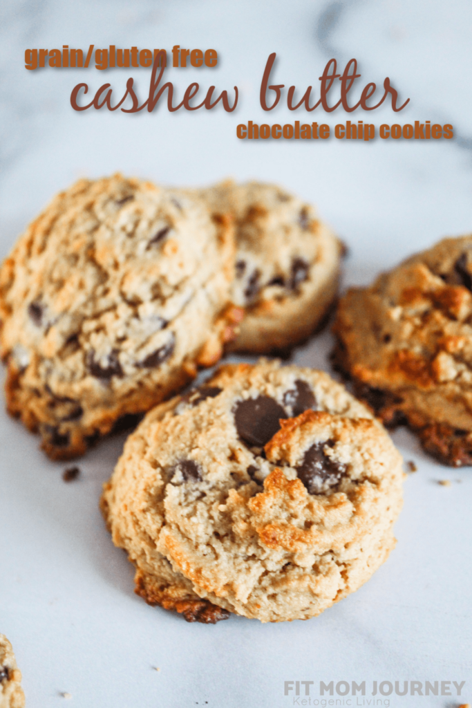 Cashew Butter Chocolate Chip Cookies - Fit Mom Journey