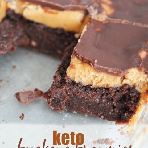 Keto Peanut Butter Brownies - Fit Mom Journey