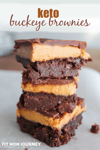 Keto Peanut Butter Brownies - Fit Mom Journey