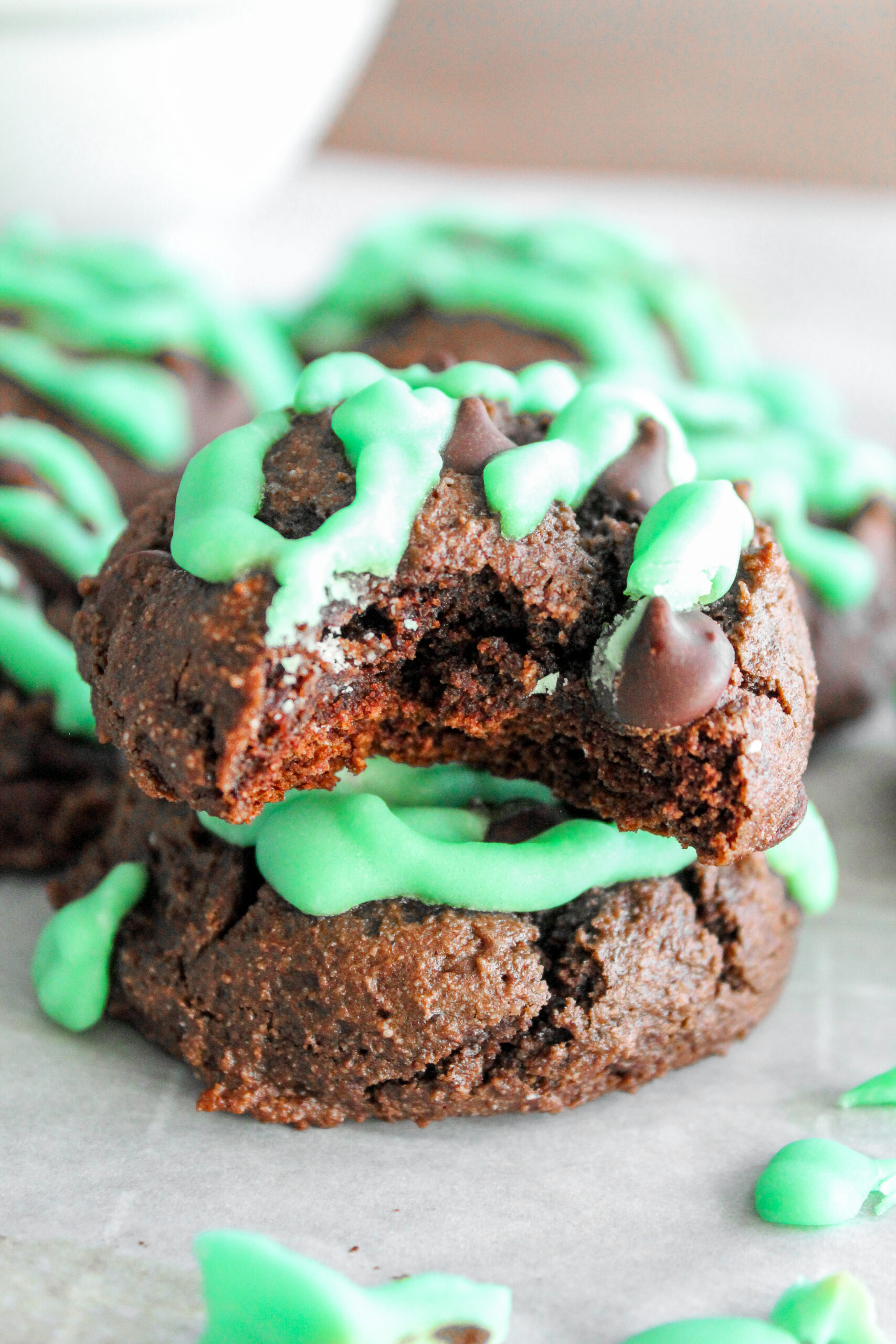 Keto Mint Chocolate Chip Cookies - Fit Mom Journey