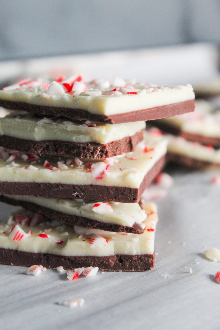 Low Carb Peppermint Bark {Keto, Low Carb, THMS, Sugar Free, Grain Free