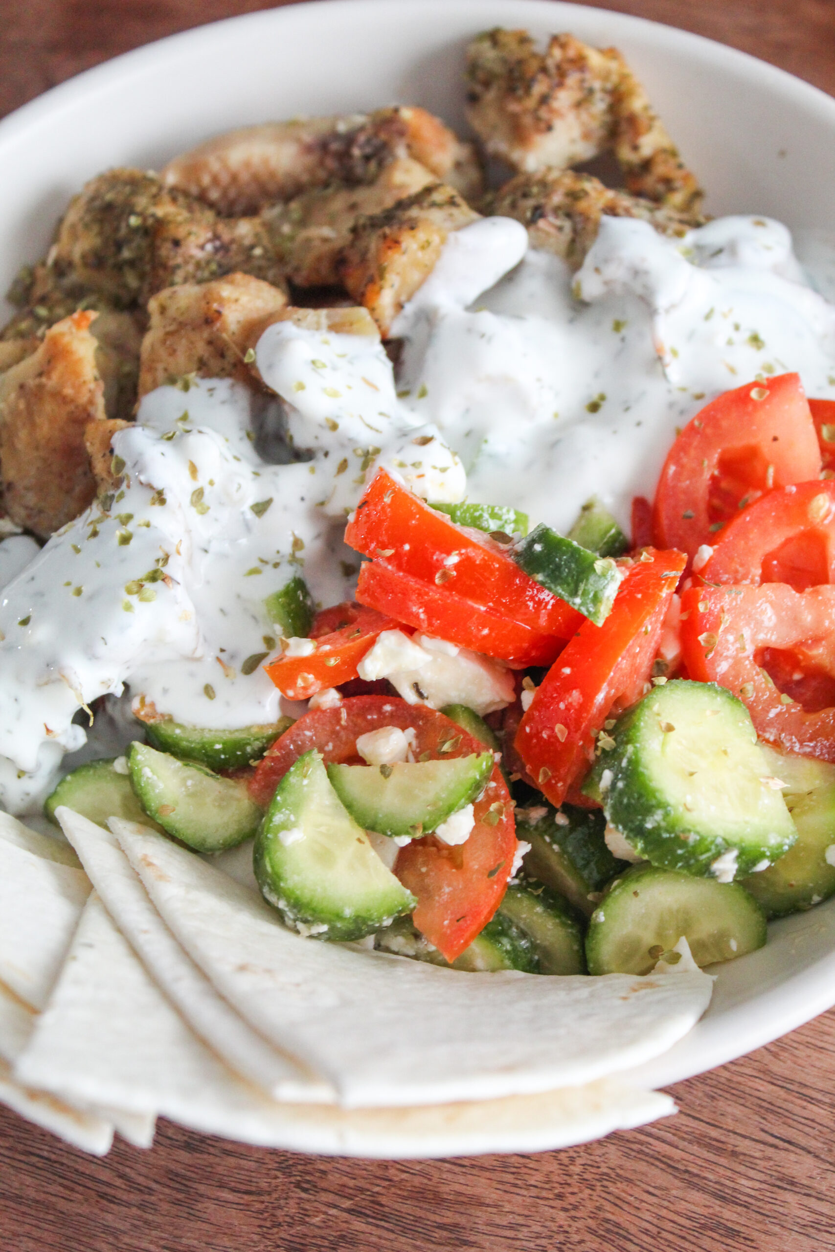 Low Carb Greek Chicken Bowls - Fit Mom Journey