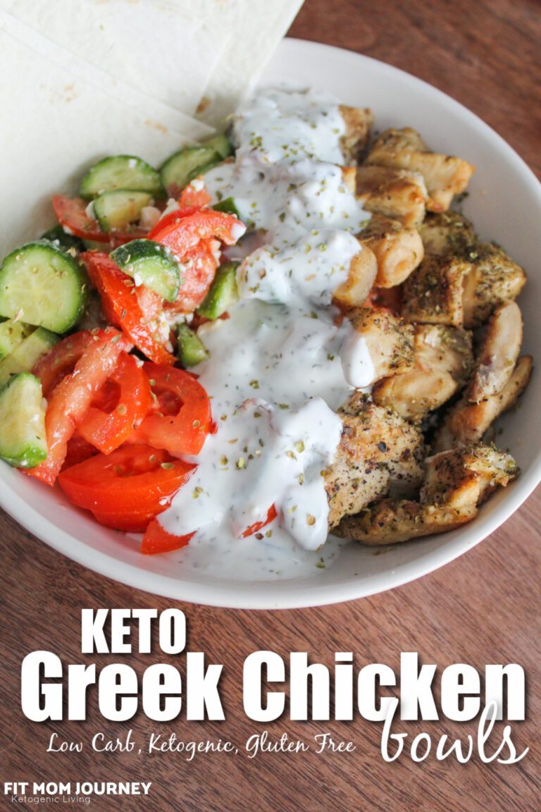 Low Carb Greek Chicken Bowls - Fit Mom Journey