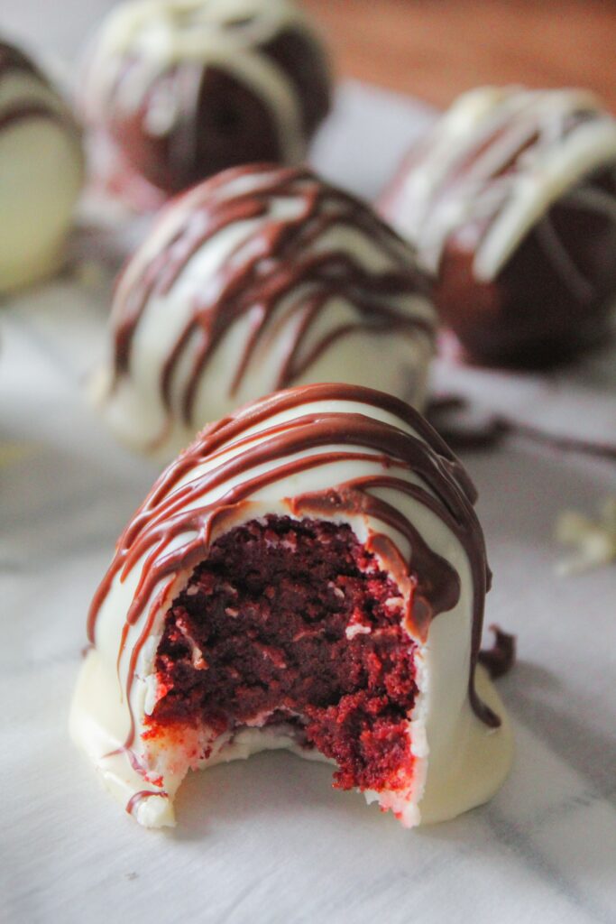 Keto Red Velvet Truffles are the ultimate Valentine's Day treat!  These sweet bites with curb your sweet tooth and are a wonderful way to celebrate the holiday of love.