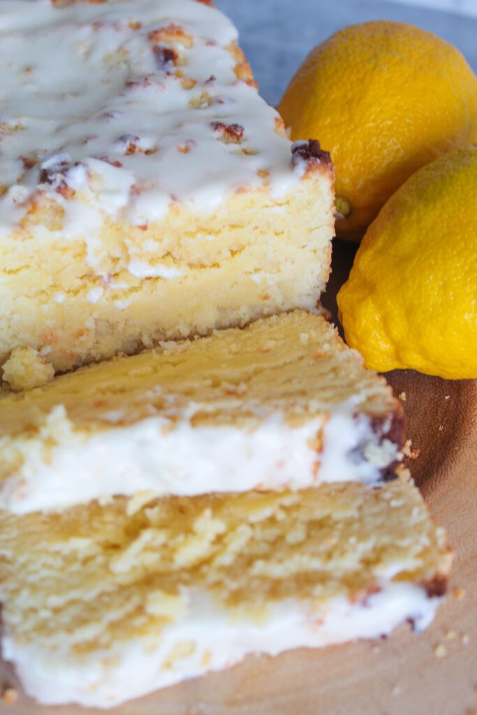 This moist Keto Lemon Loaf is fluffy, tangy & sweet, and very easy to make. It requires no special ingredients but still hangs onto the flavor and texture of certain chain's beloved lemon loaf that goes so well with coffee.  Top it with a sweet lemon glaze for a delicious treat!