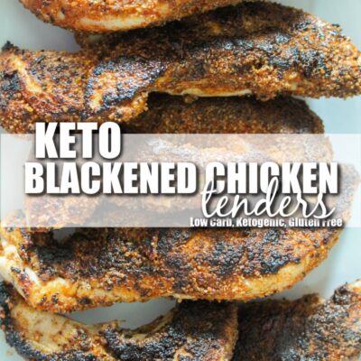 Fast-food copycat Blackened Chicken Tenders are my take on a cult favorite.  Paired with a creamy ranch, coleslaw, and vegetables they make a great dinner ready in 20 minutes.