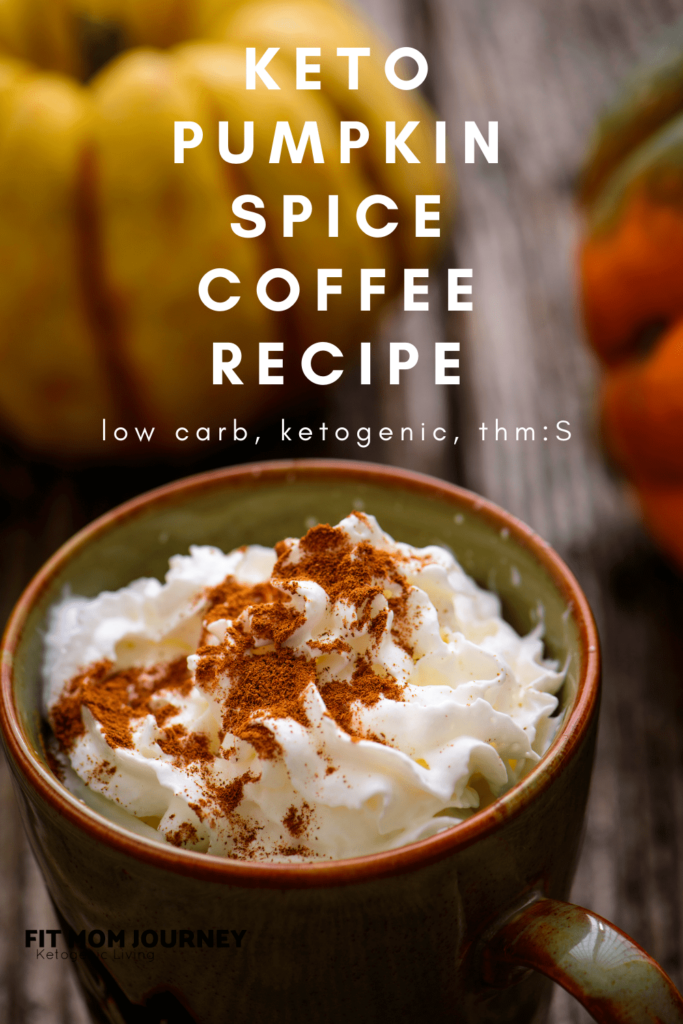 A quick and easy homemade Keto Pumpkin Spice Coffee Recipe.  This treat tastes just like pumpkin spice lattes from drive-thru coffee chains, but without all the sugar and carbohydrates.