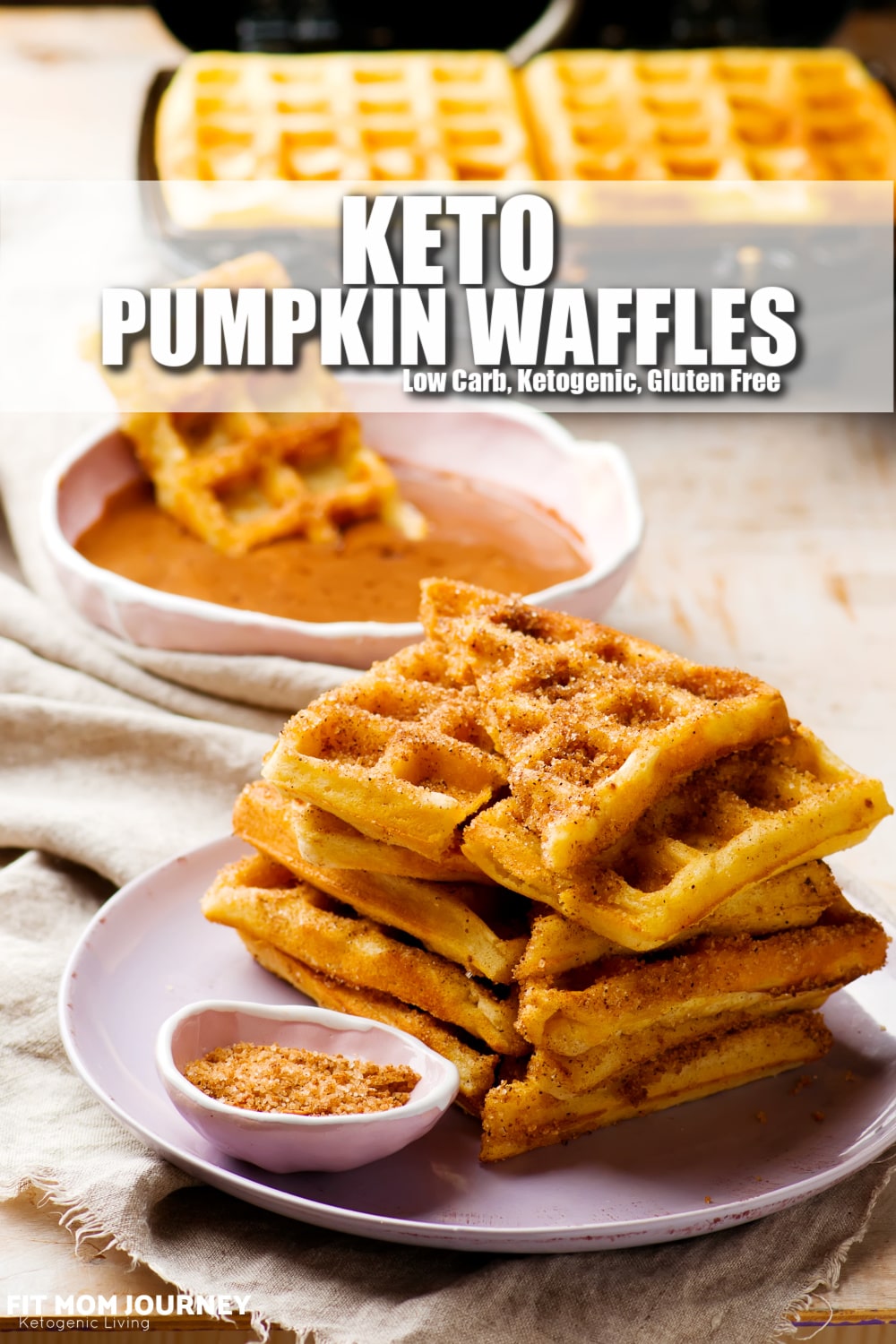 Keto Pumpkin Waffles - Fit Mom Journey