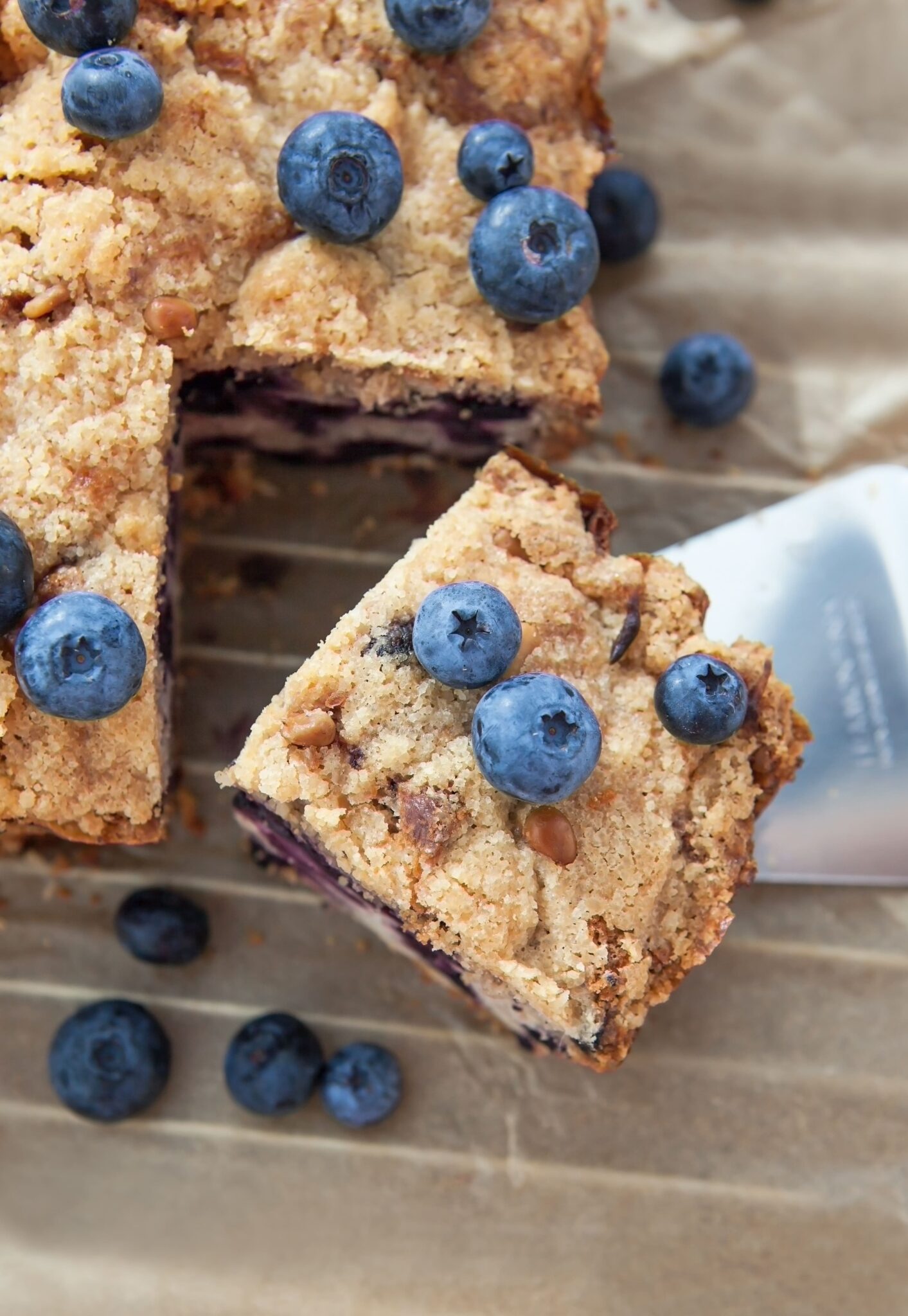 Keto Blueberry Sour Cream Coffee Cake - Fit Mom Journey