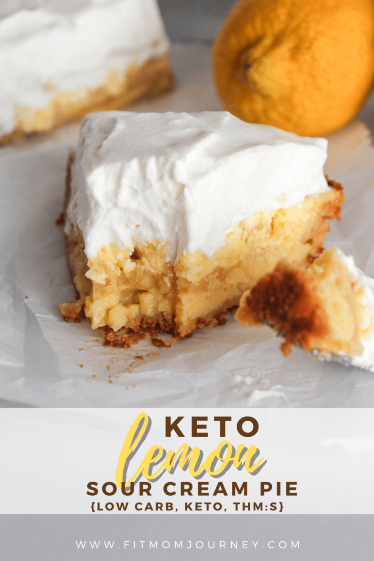Keto Lemon Sour Cream Pie Fit Mom Journey