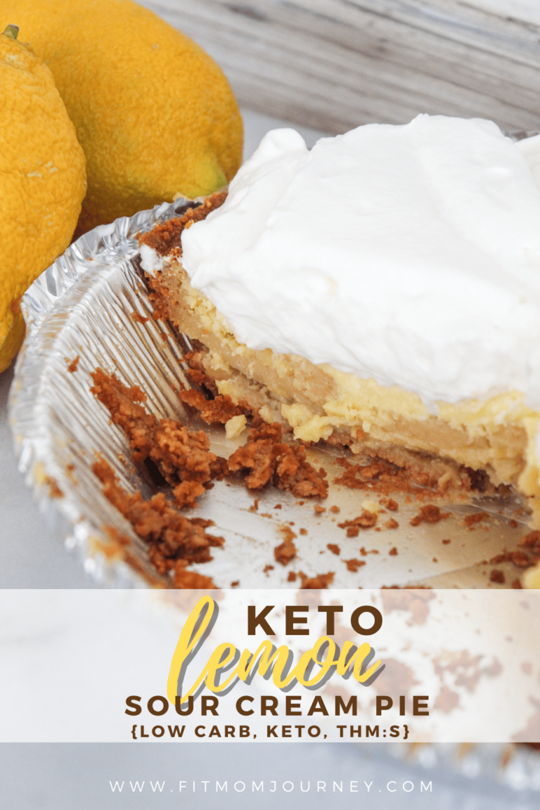 Keto Lemon Sour Cream Pie Fit Mom Journey