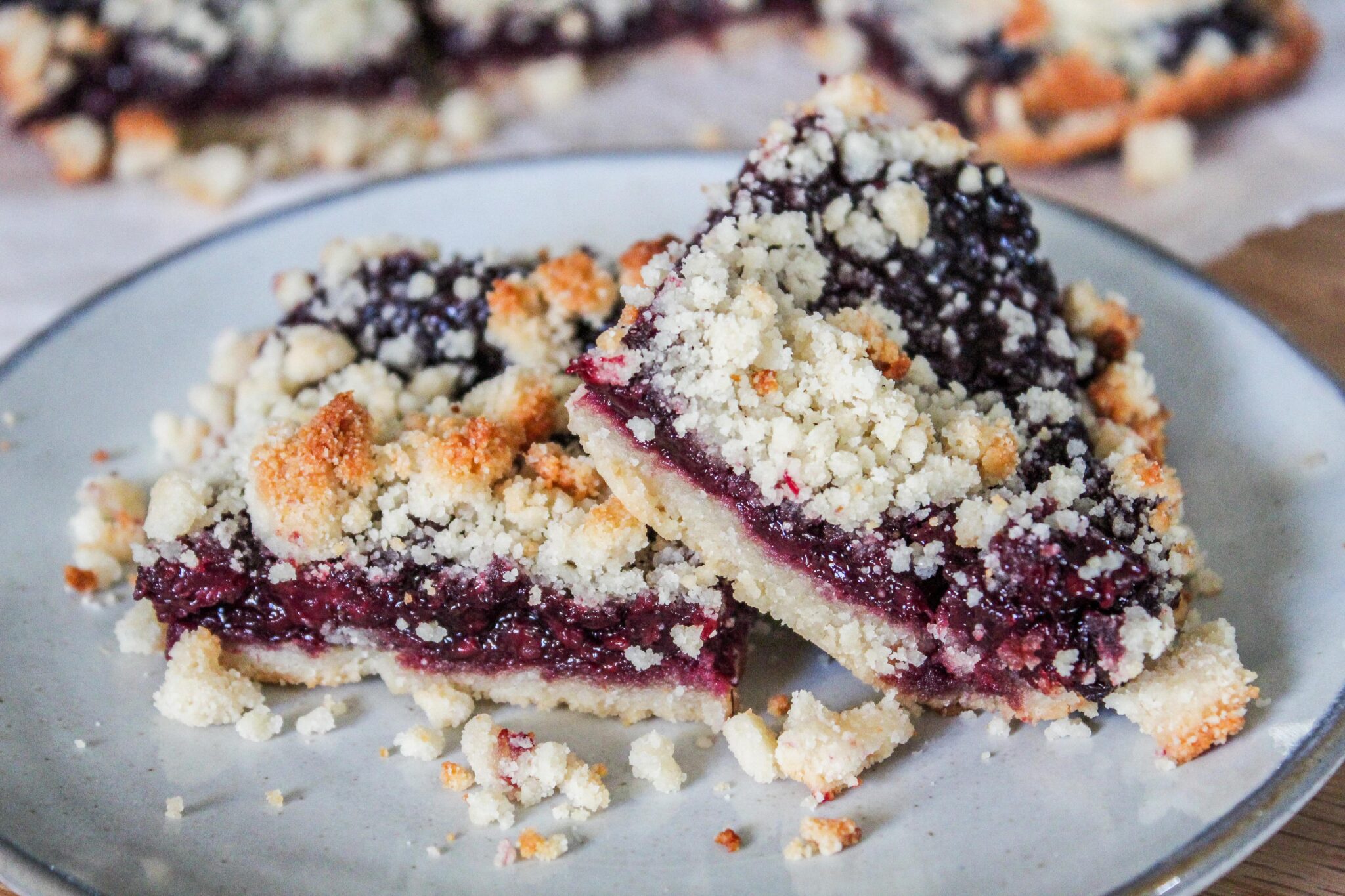 Keto Blackberry Crumble Bars Fit Mom Journey