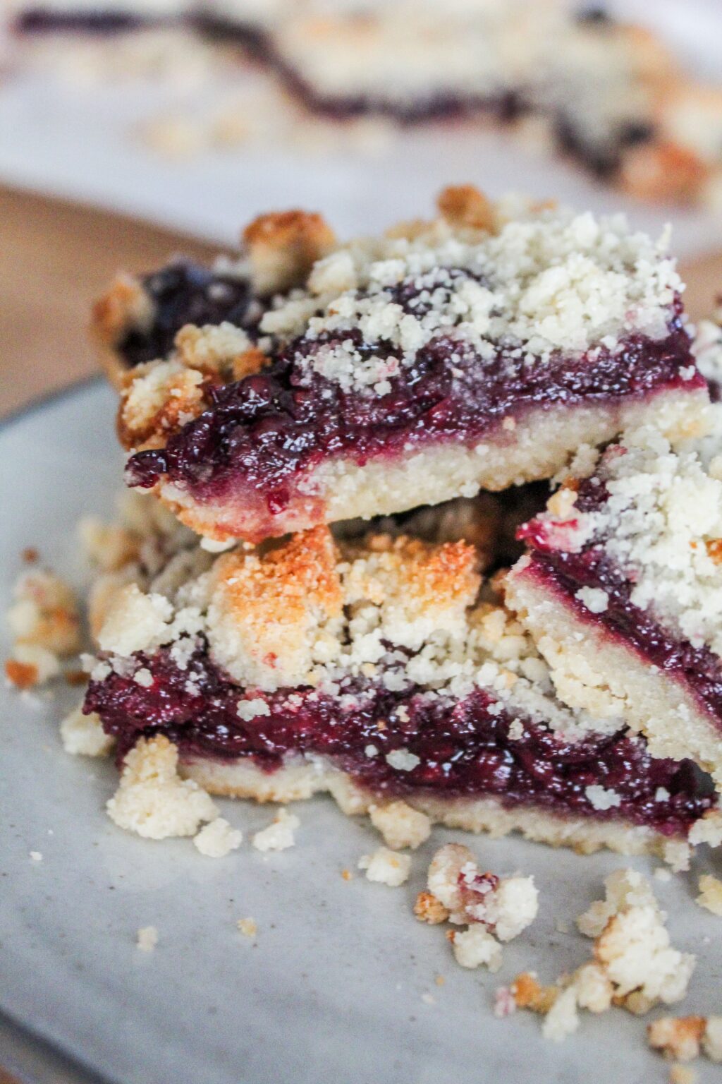 Keto Blackberry Crumble Bars Fit Mom Journey