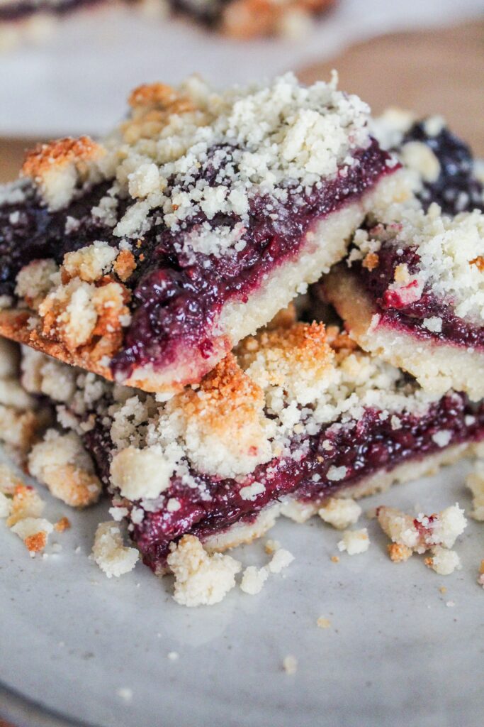 Keto Blackberry Crumble Bars Fit Mom Journey