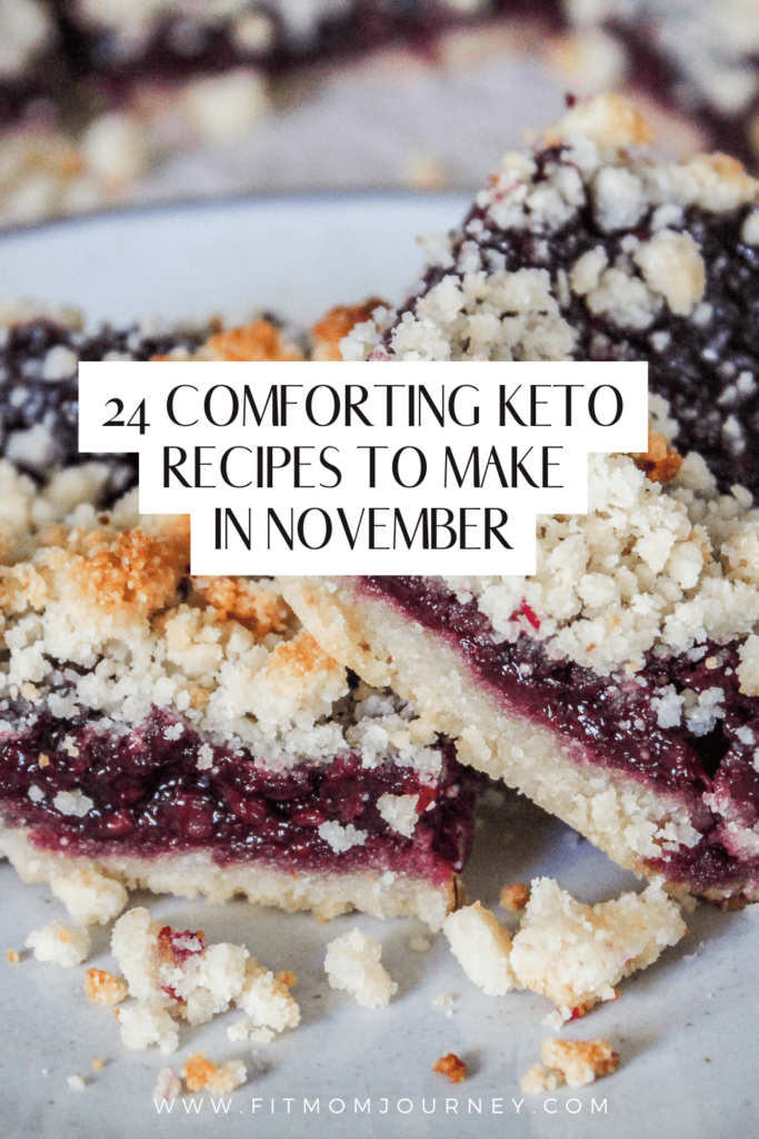 November is the season for comforting recipes. We've got Keto Thanksgiving, Christmas prep, colder weather blowing in, and lots of fun, in-season flavors. These keto november recipes use up the last of the pumpkin, and squash and turn to some new vegetables like brussels sprouts, cranberries, pears and apples, parsnips, turnips, squash, mushrooms, and nuts like walnuts and pecans. It's time to get excited for November!