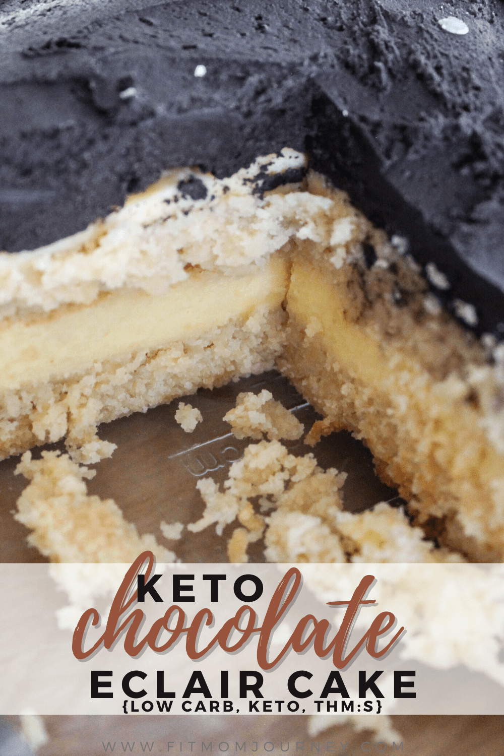 Keto Chocolate Eclair Cake - Fit Mom Journey