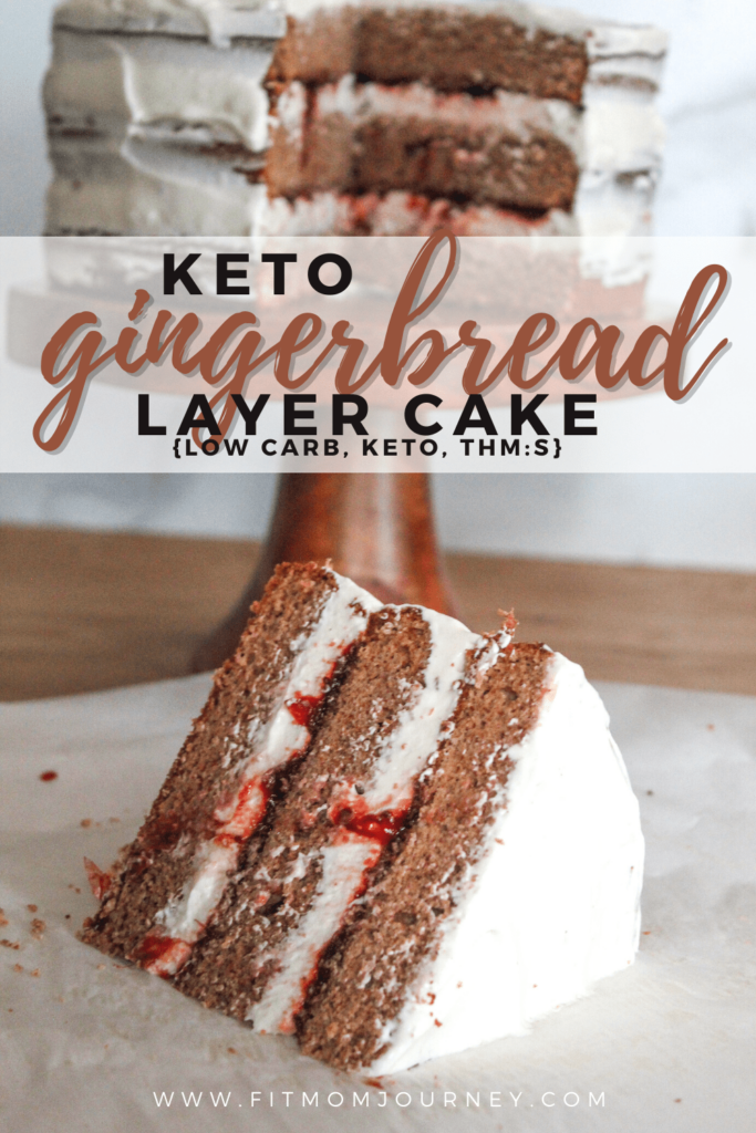 This low carb and ketogenic gingerbread layer cake is the perfect holiday treat! The gingerbread layers are made with almond flour and molasses for a deliciously spiced cake. The creamy whipped cream cheese frosting is light and airy, and the tart cranberry sauce provides a perfect balance of flavor. The cake is a great way to enjoy a festive dessert without the guilt! Enjoy this delicious treat with family and friends!