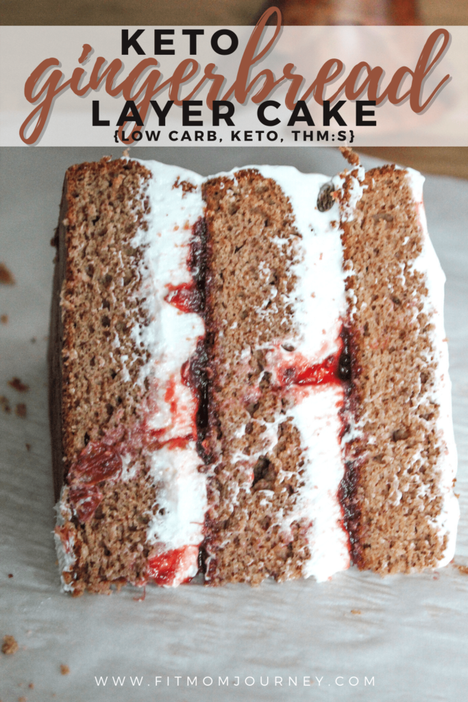 This low carb and ketogenic gingerbread layer cake is the perfect holiday treat! The gingerbread layers are made with almond flour and molasses for a deliciously spiced cake. The creamy whipped cream cheese frosting is light and airy, and the tart cranberry sauce provides a perfect balance of flavor. The cake is a great way to enjoy a festive dessert without the guilt! Enjoy this delicious treat with family and friends!