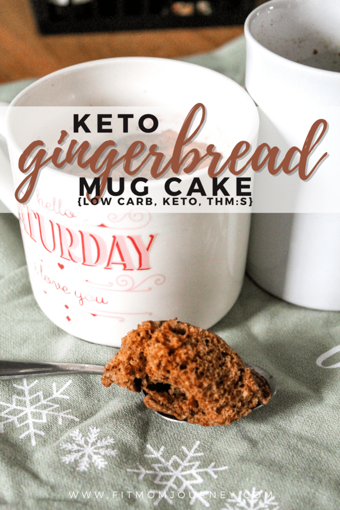 A quick and easy keto gingerbread mug cake perfect for the holiday season - but done in 90 seconds!  This mug cake is moist, spiced with molasses, ginger, and other spices.