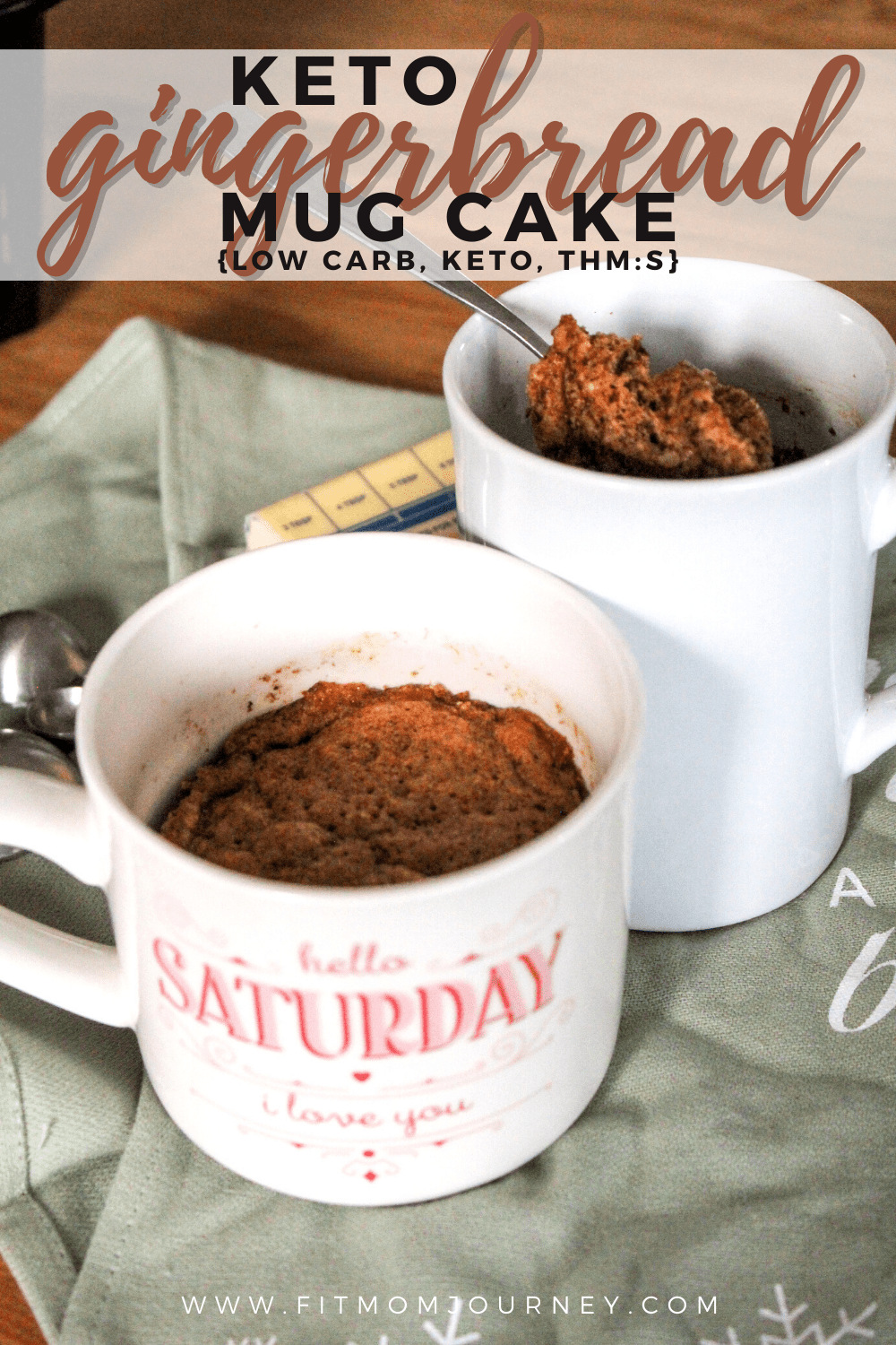 Keto Gingerbread Mug Cake Fit Mom Journey