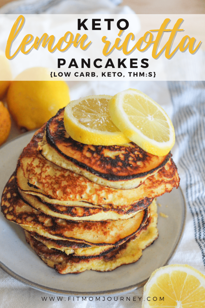 Soft & fluffy Keto Lemon Ricotta Pancakes are a delightful weekend breakfast! Absolutely bursting with flavor from lemon zest, and of course freezer-friendly!