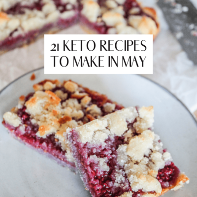 Wonderful seasonal keto recipes to make in May. Filled with fresh, vibrant flavors, incorporating seasonal produce like berries, green leafy veggies, and all the colors of the rainbow. Everything for low carb and keto lunches, dinners, breakfasts, and desserts during the month of May.