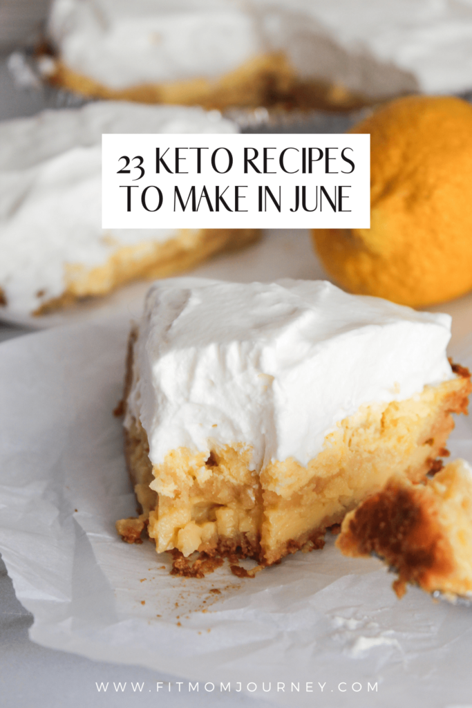 Fresh Keto Recipes To Make in June, featuring bright colors, seasonal produce, and plenty of grilling recipes. These recipes make a complete backyard BBQ and of course plenty of sweet treats.