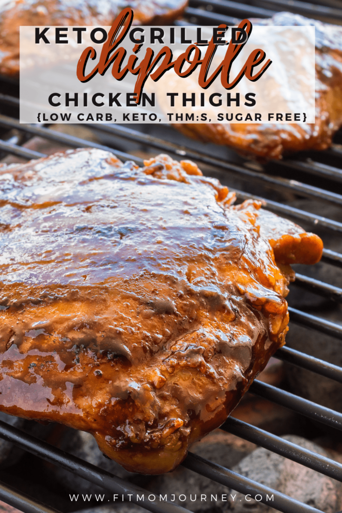 Keto Grilled Chipotle Chicken Thighs are my newest go-to grilling recipe for the summer. Juicy chicken thighs are prepared in a smoky, flavorful marinade for great flavor, then grilled for the delicious char. Eat them on their own, on a sandwich, salad, or in a burrito bowl.