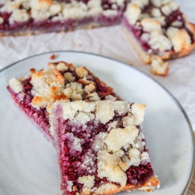 These Keto Raspberry Crumble Bars are going to be your new favorite treat! They are keto, low carb, sugar free, a THM:S, and gluten free to fit many different types of eating.