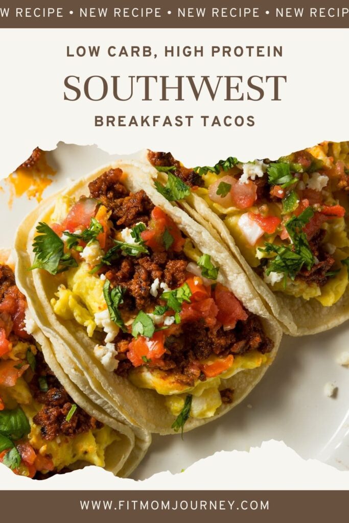 These easy, make-ahead Southwest Breakfast Burritos are are staple in low carb breakfasts. Stuffed with cheese, egg, bacon, and lots of southwest flavors the whole family will love on busy mornings!