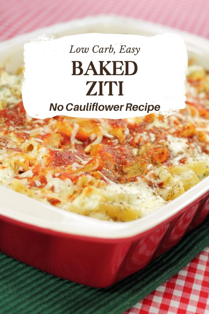 Keto baked ziti is a low carb twist on a classic recipe. You'll love how hearty and cheesy this comfort food dish is. Made with meat sauce, low carb noodles, and sugar free marinara, this is one of our favorite recipes for it's cheesy goodness!