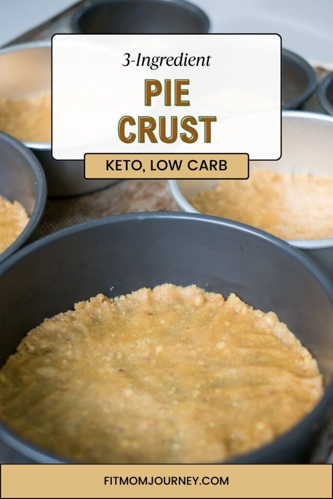 A press-in keto pie crust that requires just 3 simple ingredients and comes together in 5 minutes. Can be used for sweet pies or tarts, or in savory pies like quiche and tomato pie.