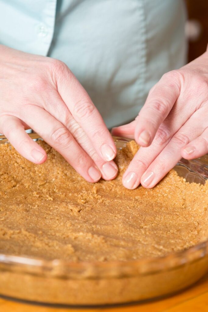 A press-in keto pie crust that requires just 3 simple ingredients and comes together in 5 minutes. Can be used for sweet pies or tarts, or in savory pies like quiche and tomato pie.